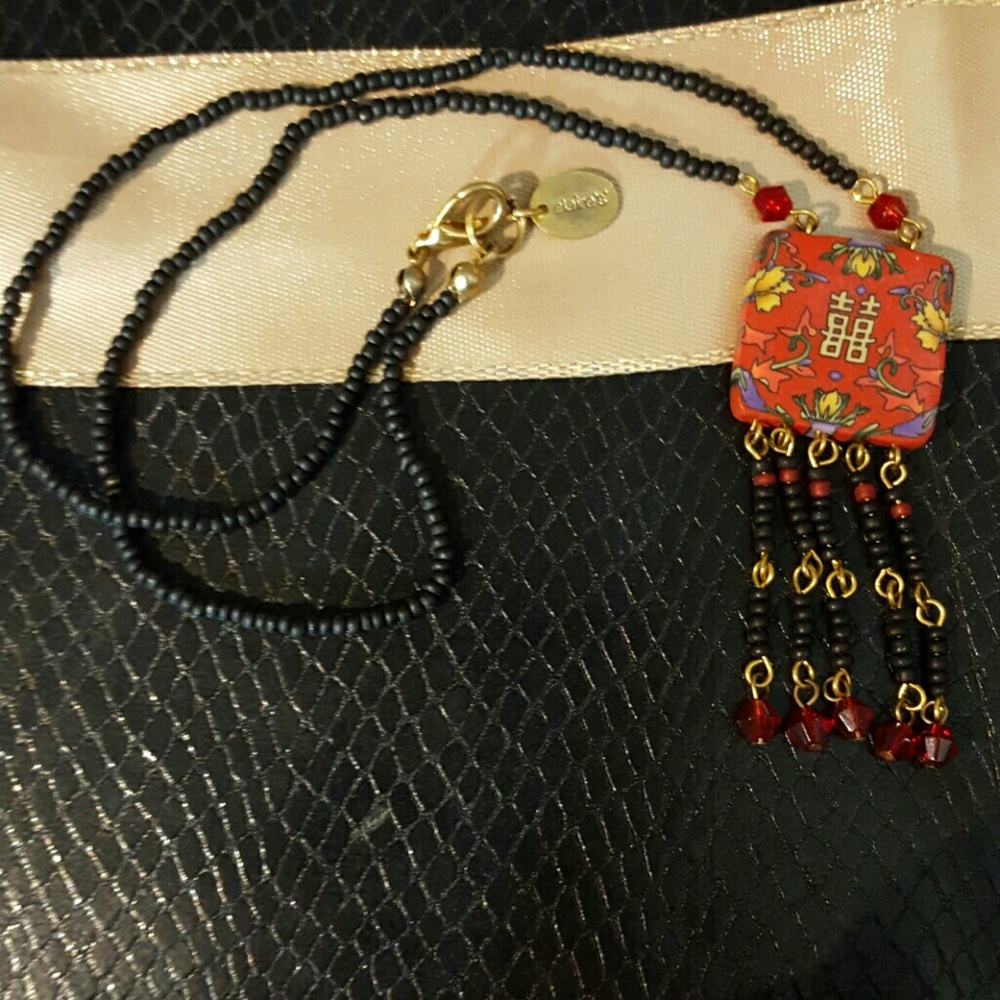 Double Happiness Pendant Necklace - Picture 1 of 3